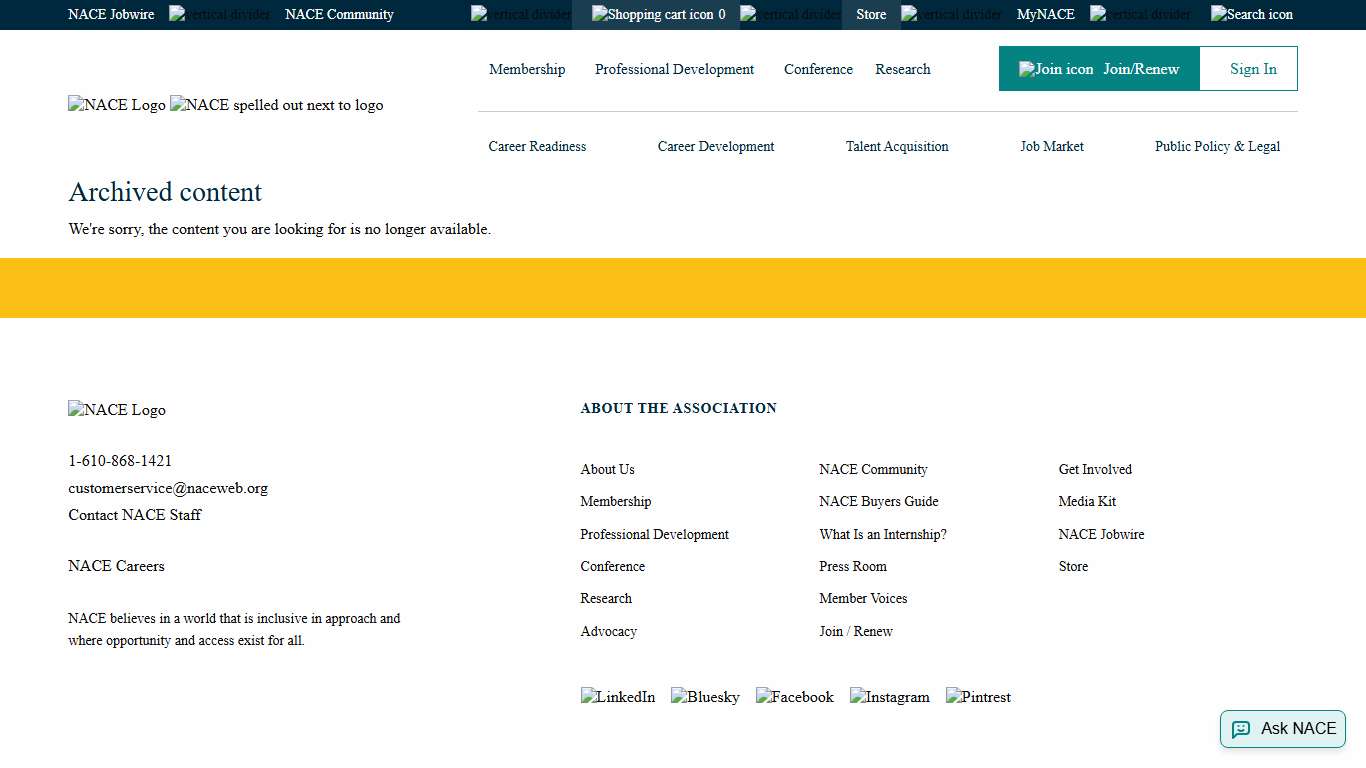 NACE - Page not found